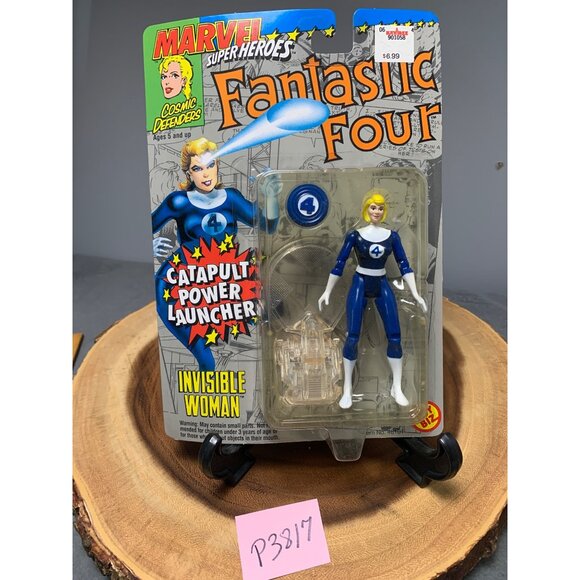 Marvel 1994 Fantastic Four Invisible Woman Figure with Catapult Power Launcher B - Picture 7 of 7